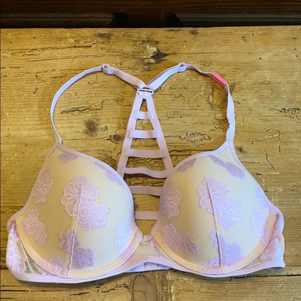 NWOT VS Pink Racerback Bra 34C